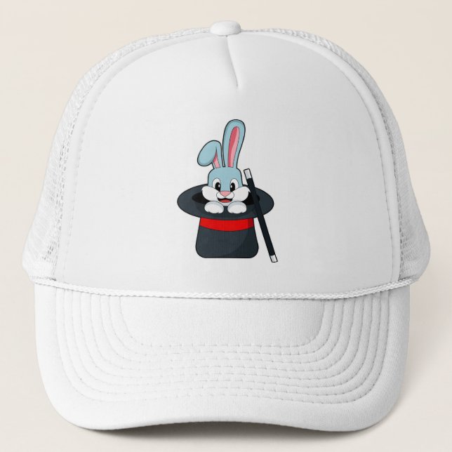 Rabbit at Magic with Wand & Hat (Front)