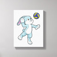 Rabbit at Sports with Volleyball