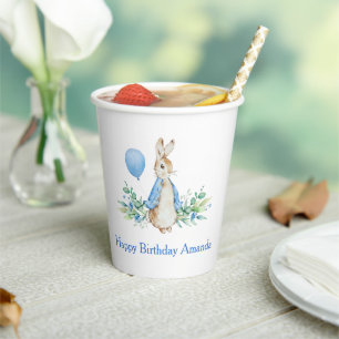 Rabbit Baby Birthday Paper Cups