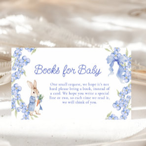 Rabbit Baby Shower Diaper Raffle Tickets Enclosure Card