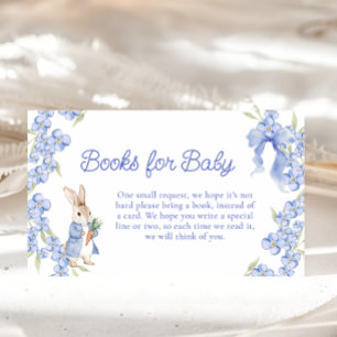 Rabbit Baby Shower Diaper Raffle Tickets Enclosure Card