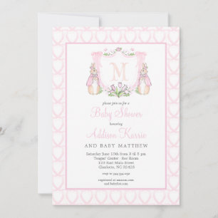 Rabbit Baby Shower Invitation