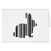 RABBIT BAR CODE Bunny Hare Barcode Pattern Cards (Front Horizontal)