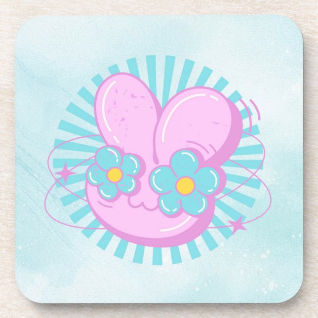 Rabbit Beverage Coaster (Front)