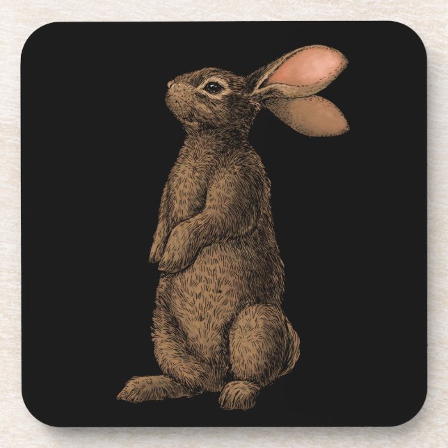 Rabbit Beverage Coaster (Front)