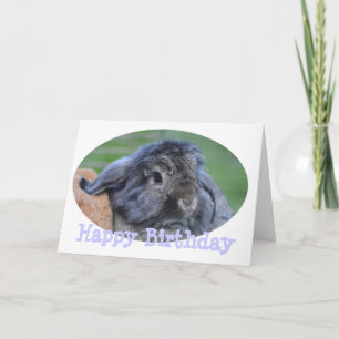 Rabbit birthday card