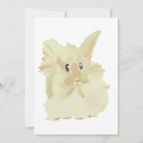 rabbit blank card