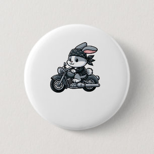 Rabbit Boba Tea Bubble Tea Kawaii Theme Cute Rabbi Button