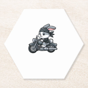 Rabbit Boba Tea Bubble Tea Kawaii Theme Cute Rabbi Paper Coaster