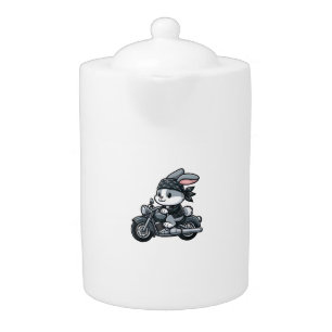 Rabbit Boba Tea Bubble Tea Kawaii Theme Cute Rabbi Teapot
