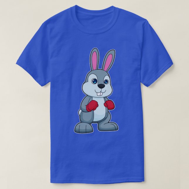 Rabbit Boxing Boxer Boxing gloves T-Shirt (Design Front)