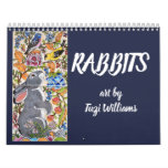 Rabbit Bunny Art Calendar Any Year Tuzi Williams