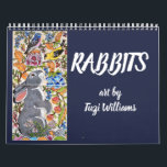 Rabbit Bunny Art Calendar Any Year Tuzi Williams<br><div class="desc">A collection of more colorful and lively rabbit artwork by artist Tuzi Williams!</div>