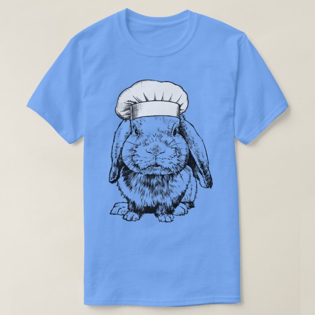 Rabbit Bunny Chef Funny Cooking CookT-Shirt T-Shirt (Design Front)