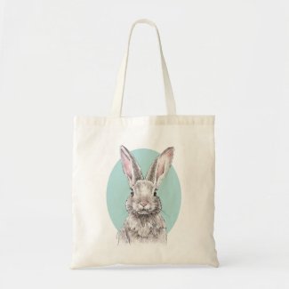 Rabbit Bunny drawing Cute Spring Animal art