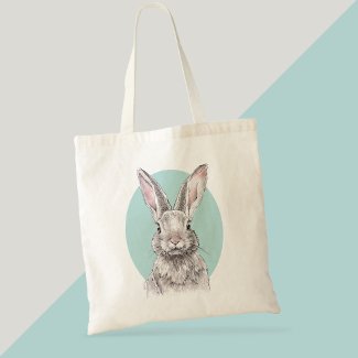 Rabbit Bunny drawing Cute Spring Animal art