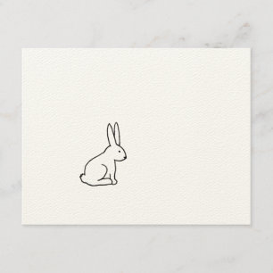 Rabbit bunny fun simple graphic symbol logo art announcement