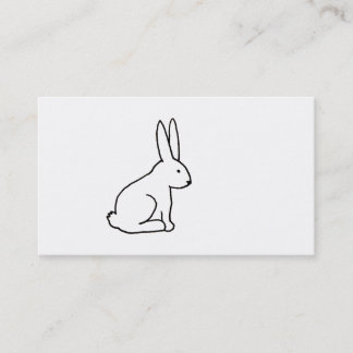 Rabbit bunny fun simple graphic symbol logo art business card
