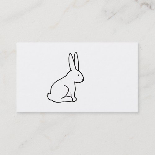 Rabbit bunny fun simple graphic symbol logo art business card templates