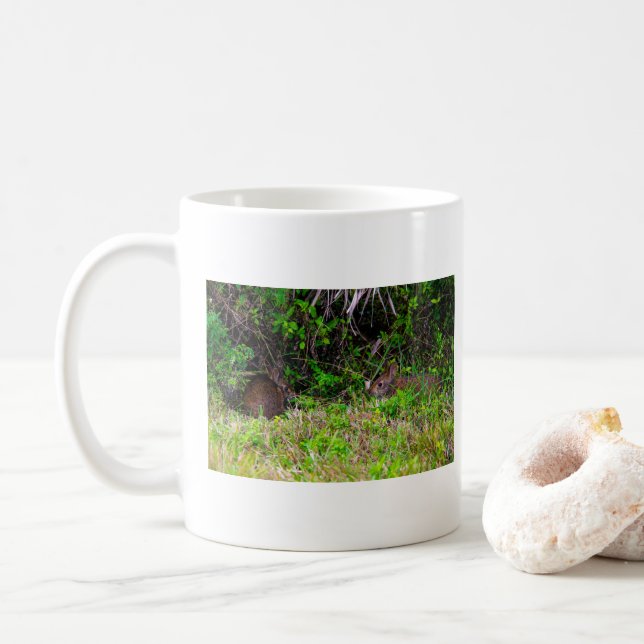 Rabbit Bunny Hare Cute Animal Coffee Mug (With Donut)