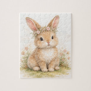 Rabbit Bunny Hare Easter Animal Wildlife Cute Jigsaw Puzzle