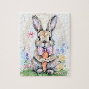 Rabbit Bunny Hare Easter Animal Wildlife Cute Jigsaw Puzzle