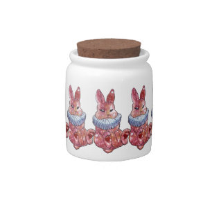 Rabbit Bunny named Ladybug Candy Jar