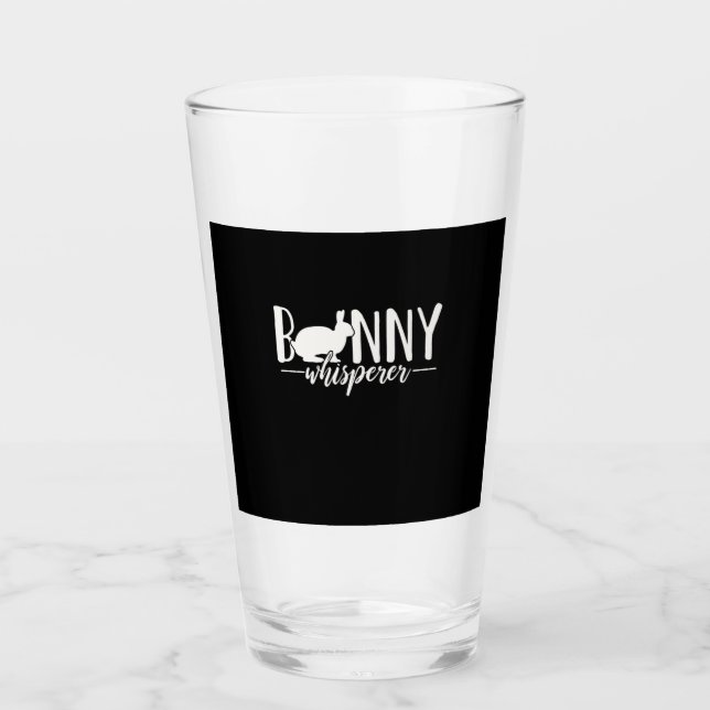 Rabbit Bunny Whisperer Glass (Front)