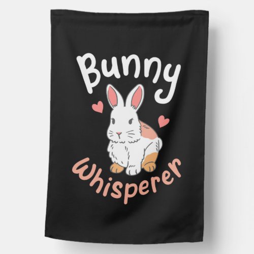 Rabbit Bunny Whisperer House Flag