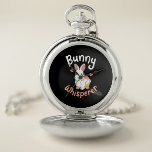 Rabbit Bunny Whisperer Pocket Watch