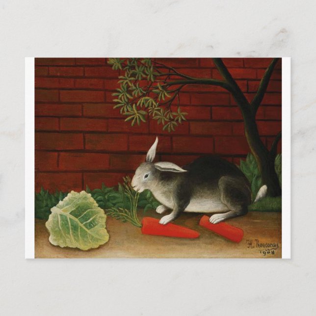 Rabbit by Henri Rousseau Postcard (Front)