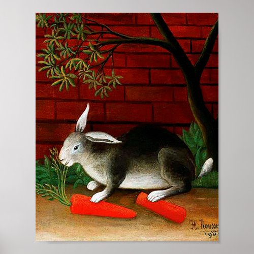 Rabbit by Henri Rousseau Poster