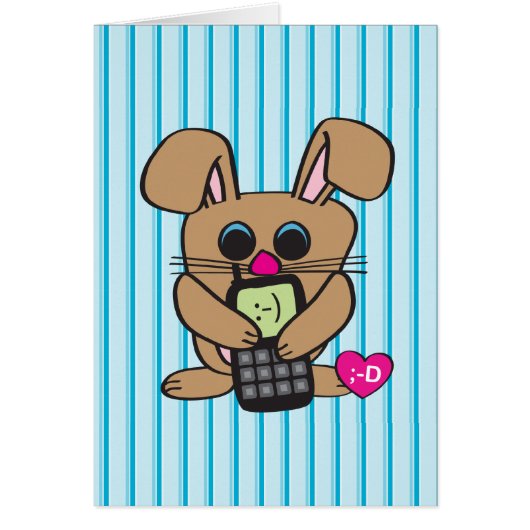 Rabbit - Cell phone - Card (Front)