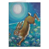Rabbit chasing fireflies cards (Front)