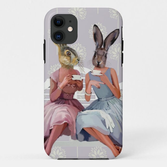 Rabbit Chat Case-Mate iPhone Case (Back)
