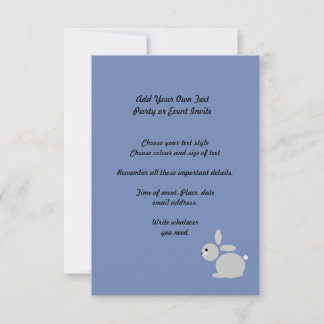 Rabbit Children’s Party or  Event Invitation