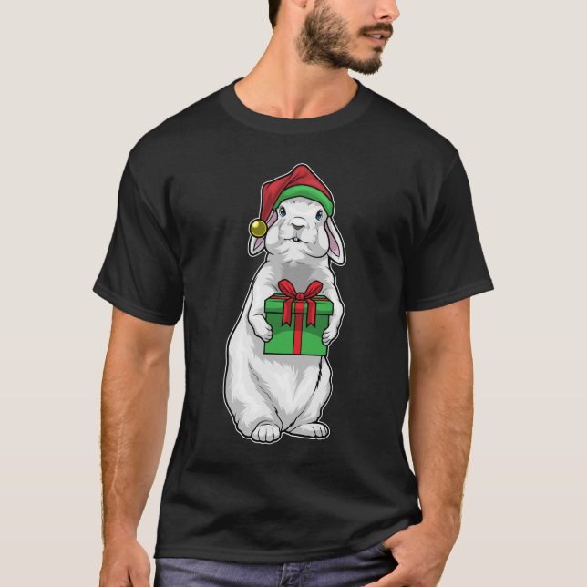 Rabbit Christmas Package T-Shirt (Front)
