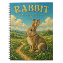Rabbit Clover Meadow Watercolor GeoSaga