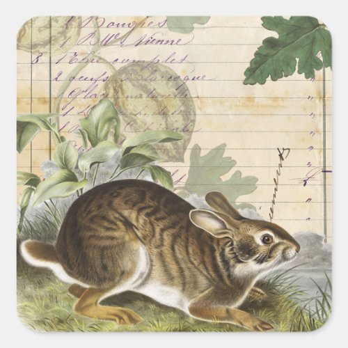 Rabbit Collage Sticker Journal Planner Packaging