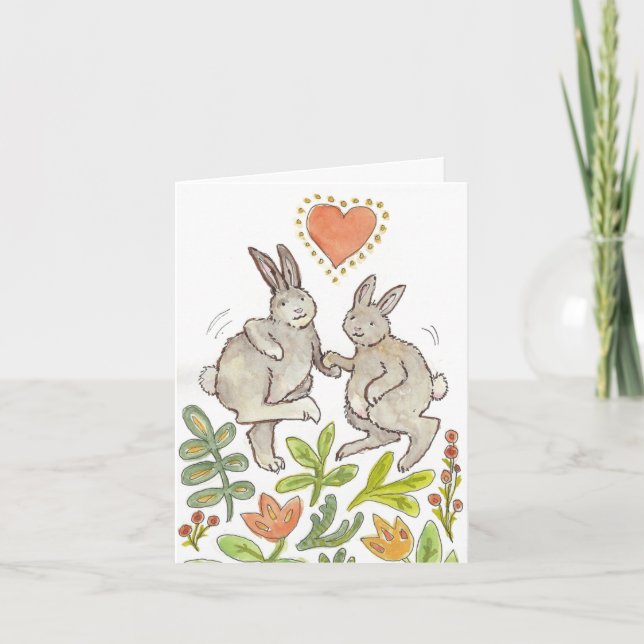 Rabbit Congratulations card (Front)