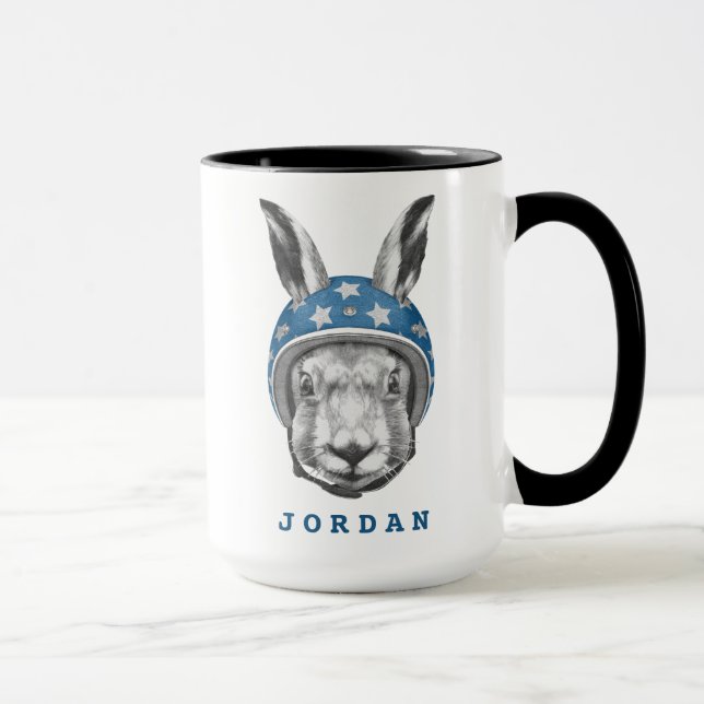 Rabbit Daredevil | Add Your Name Mug (Right)