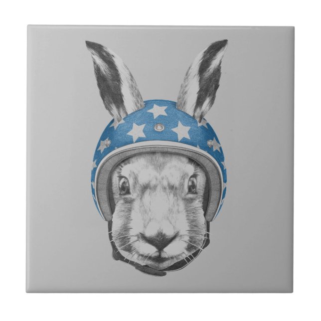 Rabbit Daredevil Ceramic Tile (Front)