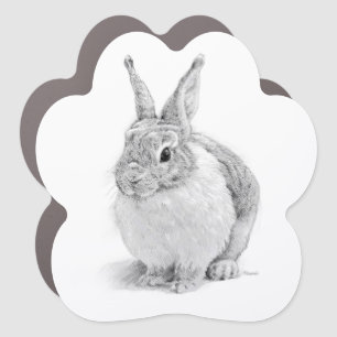 Rabbit Day Car Magnet