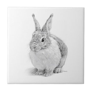 Rabbit Day Ceramic Tile