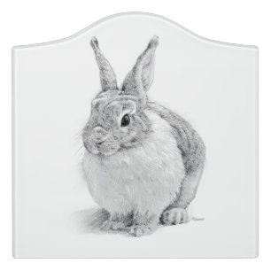 Rabbit Day Door Sign