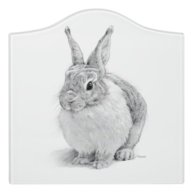 Rabbit Day Door Sign (Large Crest Front)