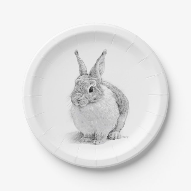 Rabbit Day Paper Plates (Front)