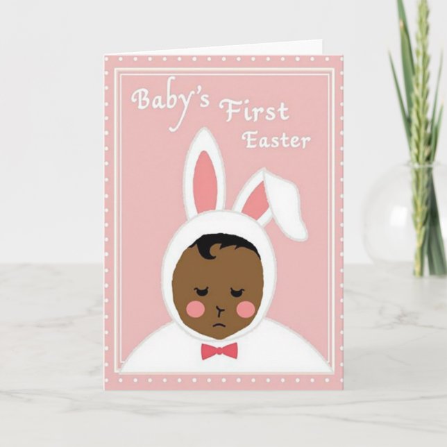Rabbit Ears First Easter Card (Front)
