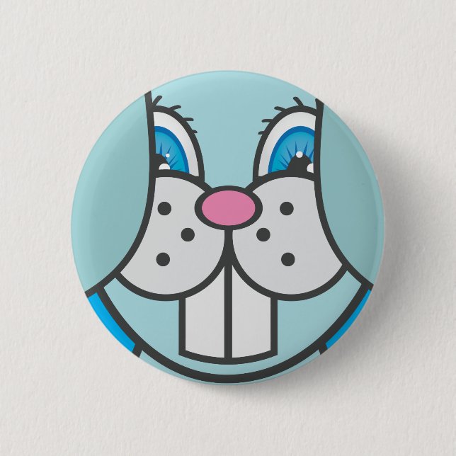 Rabbit - Easter Button (Front)