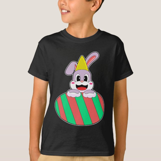 Rabbit Easter Easter egg Birthday T-Shirt (Front)